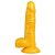 Realistic Dildo BILLY – élethű vibráló dildó narancssárga