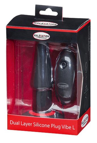 Malesation Dual Layer Szilikon Dildó vibrátor L