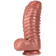 Dildo Monster Carapace – prémium barna dildó 22 x 10 cm