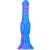 Dildo Dog Long – 26 cm-es prémium dildó kék-rózsaszínben