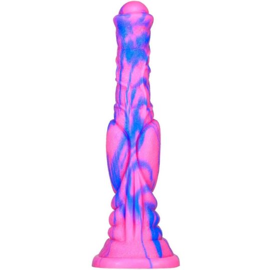 Dildo Dog Long – hosszú, színes dildó 26 x 6 cm