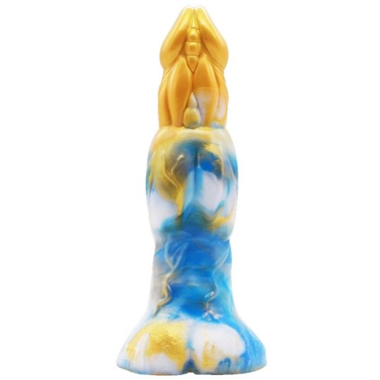 Wolorz Dildo – prémium arany-kék vibráló élmény