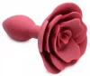 Prémium szilikon anál plug, rózsa formájú – 7,5 x 3 cm
