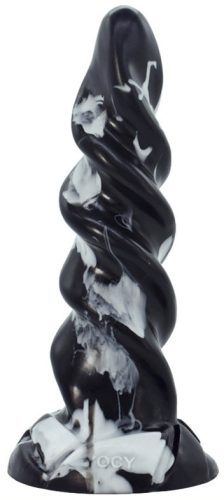 Gimli - prémium fekete-fehér anális dugó 19 x 5,5 cm