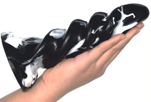 Gimli - prémium fekete-fehér anális dugó 19 x 5,5 cm