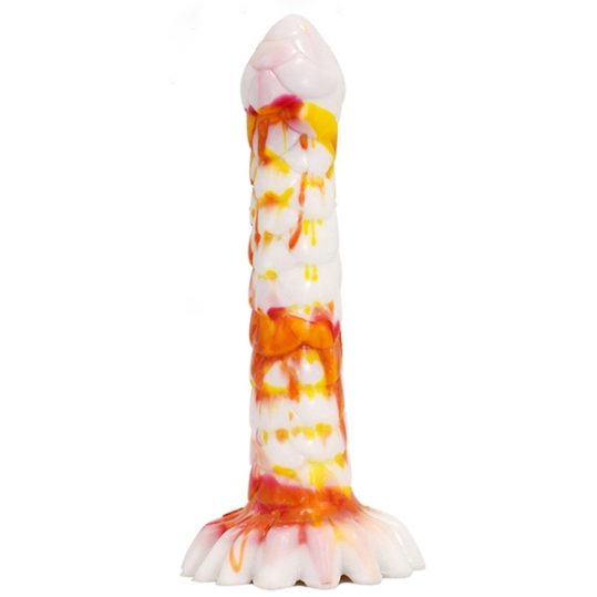 Premium Dildo Nagal – érzéki fehér-narancs színben