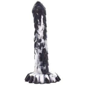 Nagal – prémium fekete-fehér dildo 21 x 4 cm