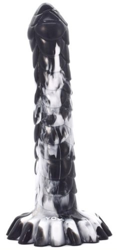 Nagal – prémium fekete-fehér dildo 21 x 4 cm
