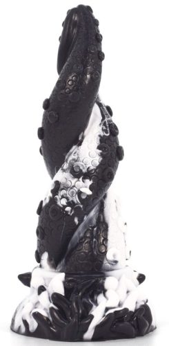 Tentamix Dildo – 15 cm-es, prémium, fekete-fehér színben