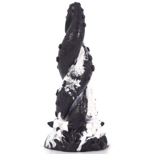 Tentamix Dildo – 15 cm-es, prémium, fekete-fehér színben