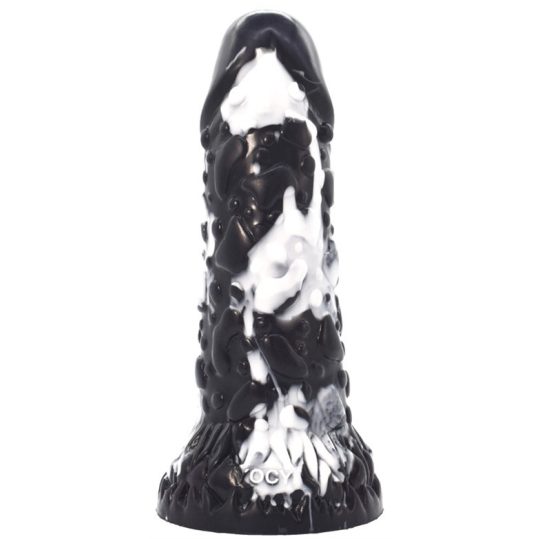 Toadyk Dildo 17 x 6cm Fekete-fehér