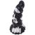 Skarix – prémium fekete-fehér anál plug 15 cm x 6 cm