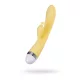 Toyfa Aster Vibrátor Kettős stimuláció, 10 mód, USB-töltés 22 cm sárga szilikon