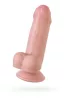 RealStick Dildó Reális kialakítás, Hipoallergén 17 cm hús színű