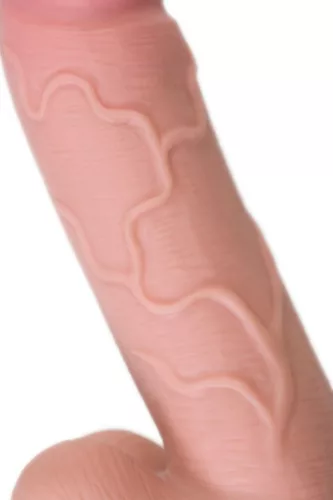 RealStick Dildó Realisztikus, Hipoallergén, Stabil alap 18 cm hús színű