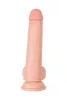 RealStick Dildó Realisztikus, puha anyag 22 cm bőrszínű