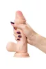 RealStick Dildó Realisztikus, Stabil alap 18,5 cm Nude
