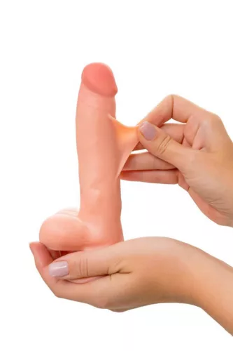 My Babe Realisztikus Dildó Állítható Merevség 18 cm Nude