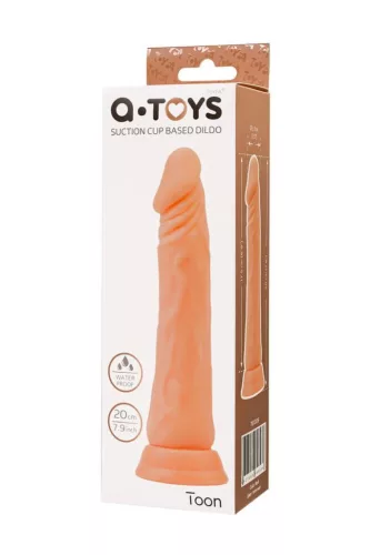 A-toys Dildó Realisztikus dizájn, erős tapadókorong 17,5 cm testszínű