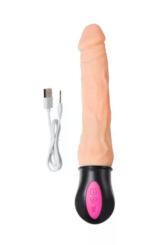 A-Toys Vibrátor fűthető, 12 fokozatú, hajlékony 19 cm fekete
