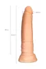 A-Toys Dildó Realisztikus megjelenés, tapadókorong 18 cm hús színű