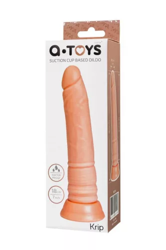 A-Toys Dildó Realisztikus megjelenés, tapadókorong 18 cm hús színű