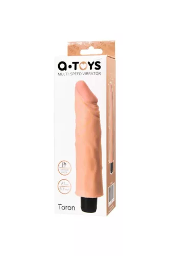 A-Toys Vibrátor többsebességes, realisztikus 19 cm fekete