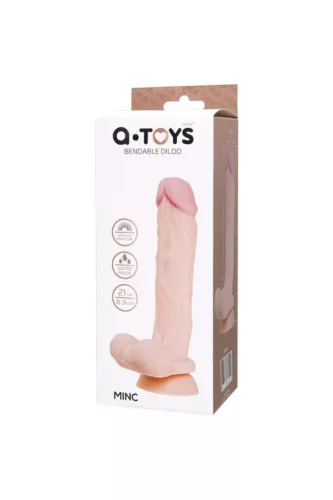 A-Toys by TOYFA Dildó Realisztikus, tapadós, 21 cm szürke