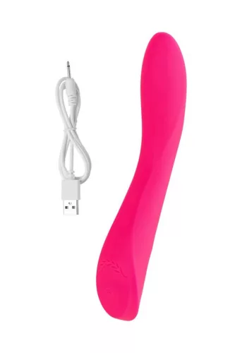 Jos Vibrátor érintésvezérlés, 10 mód, G-pont stimuláló, USB-töltés 20,5 cm rózsaszín szilikon