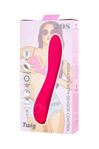 Jos Vibrátor érintésvezérlés, 10 mód, G-pont stimuláló, USB-töltés 20,5 cm rózsaszín szilikon