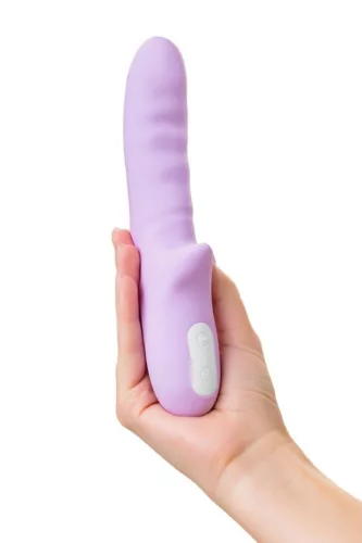 Jos Vibrátor 360 fokos rotáció, vibráló, USB-töltés 20,7 cm lila szilikon
