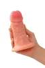 RealStick Dildó Realisztikus design, tapadókorongos 14 cm hús színű