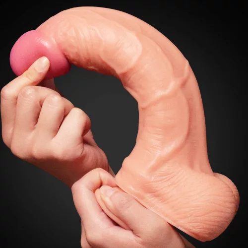 Uppy Realistic – nagyméretű természetes dildó 19 x 5 cm