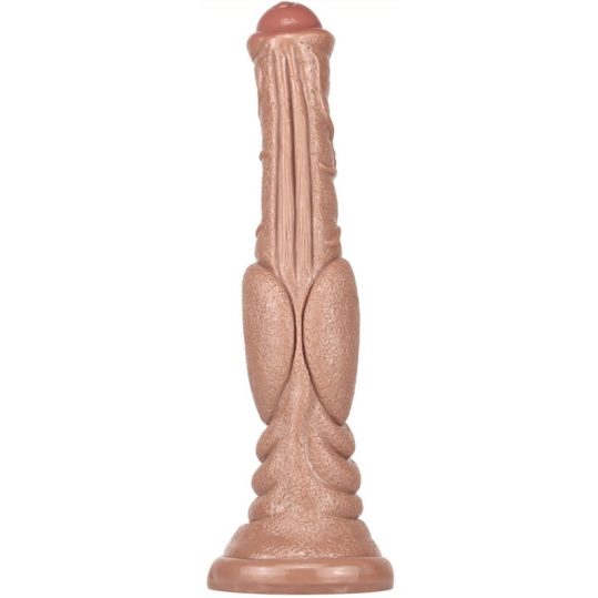 Monster Dog – hosszú, 26 cm-es dildó, világosbarna