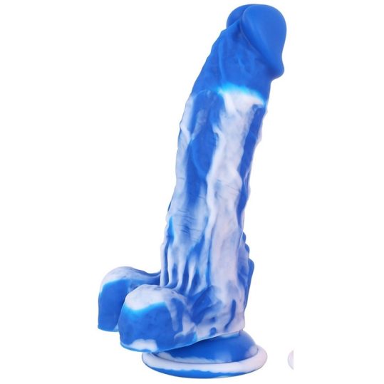 Dildo Gridy 15 x 4cm kék-fehér