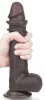 Sliding Skin – érzéki dildó barna színben 17 cm x 4,2 cm