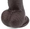 Sliding Skin – érzéki dildó barna színben 17 cm x 4,2 cm