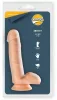 Realistic Smoothy Champs – élethű vibráló dildó 14 cm