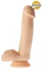 Realistic Smoothy Champs – élethű vibráló dildó 14 cm