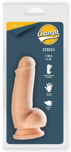 Realistic Dildo Stocky Champs – érzéki, realisztikus dózis 12 cm