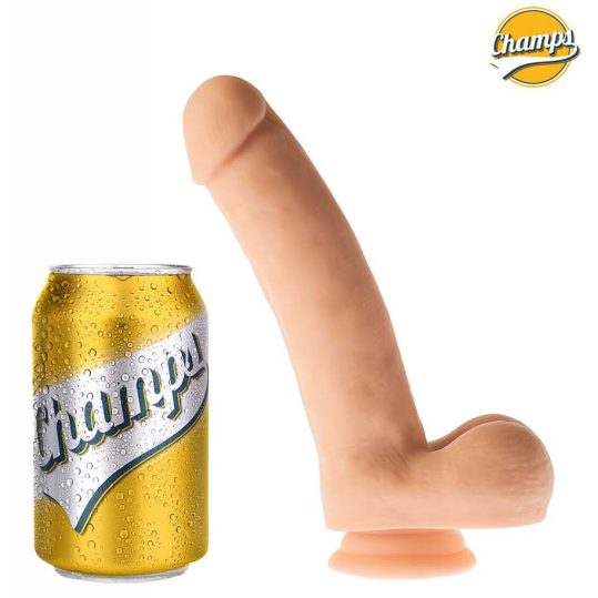 Realistic Dildo Curly Champs – élethű, hajlított vibrátor 16 cm