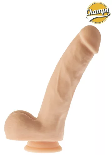 Realistic Dildo Curly Champs – élethű, hajlított dildó 16 cm