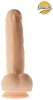 Realistic Dildo Curly Champs – élethű, hajlított dildó 16 cm