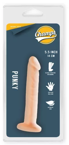 Punky Champs – prémium dildó 12 cm hosszú, érzéki élményhez