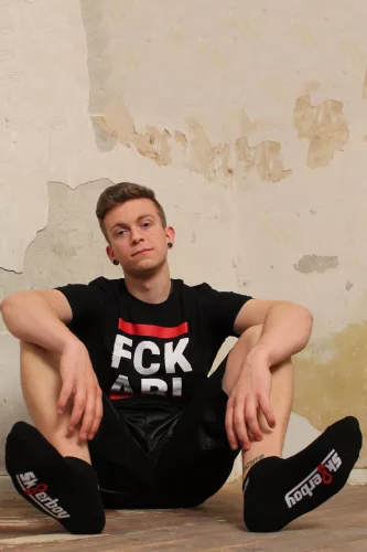 Sk8erboy – fekete negyed zokni a stílusos megjelenésért