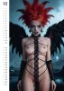 Kalandár pin-up fantasztikus erotikus grafikákkal 297x420 mm 10 darabos szett