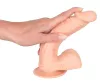 Dildó Rugalmas, tapadókorongos 20 cm bőrszínű