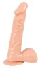 Szexjáték Dildó természetes hatású, tapadókorongos 22,5 cm bőrszínű