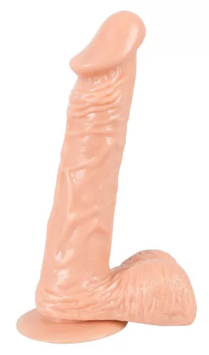 Szexjáték Dildó természetes hatású, tapadókorongos 22,5 cm bőrszínű