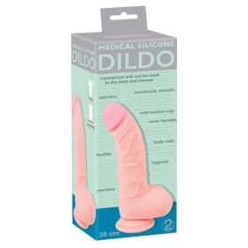 Dildó Realisztikus, Szívóaljjal 20 cm Szilikon